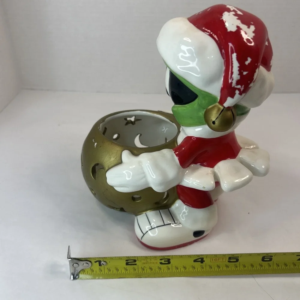 Warner‎ Bros Studio Store Marvin Martian Christmas Votive Candle Holder Read